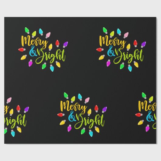 *~* Verfijn heldere AP44 Neon kerstlampjes Cadeaupapier (Vlak)