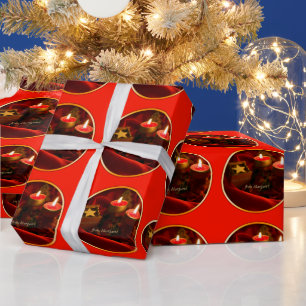 Verfijn kerstgepersonaliseerd omslagpapier cadeaupapier