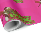 Verfijn kerstroze omlijningspapier cadeaupapier (Rol Hoek)