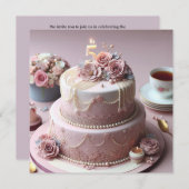 VERFIJND 5E BRUILOFT JUBILEUM KAART (Voorkant / Achterkant)