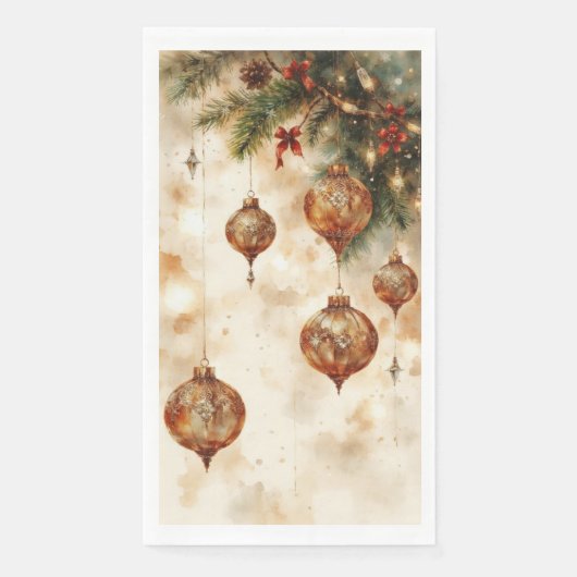 Verfijnd assortiment kerstversiering servet (Voorkant)