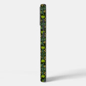 Verfijnd blauw & beige bloempatroon ontwerp Case-Mate iPhone case (Achterkant / Links)