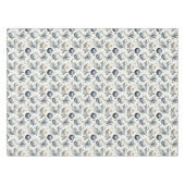 Verfijnd Blauw Beige & Gouden Kerstmis Tafelkleed (Voorkant (Horizontaal))