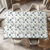 Verfijnd Blauw Beige & Gouden Kerstmis Tafelkleed