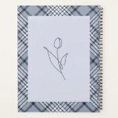 Verfijnd Blauw Geruit: Mama's Fantastische Jaar Planner (Achterkant)