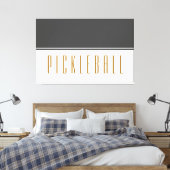 Verfijnd donkergrijs kleurenblok canvas afdruk (Insitu (Slaapkamer))