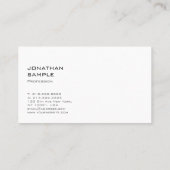 Verfijnd Eenvoudig design, modern, tonend design Visitekaartje (Achterkant)