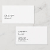 Verfijnd Eenvoudig design, modern, tonend design Visitekaartje (Voorkant / Achterkant)