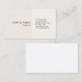 Verfijnd eenvoudig minimalistisch ontwerp Moderne  Visitekaartje (Voorkant / Achterkant)