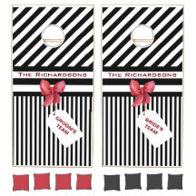 Verfijnd Elegant Black White Gift-Label