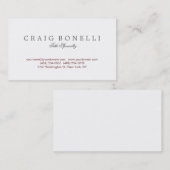 Verfijnd Elegant Handschrift Visitekaartje (Voorkant / Achterkant)