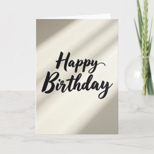 Verfijnd Geboortekaart met Calligrafie Kaart