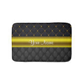 Verfijnd gelaagd zwart en goud badmat (Voorkant)