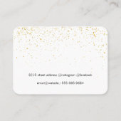 Verfijnd Goud Stof Visitekaartje (Achterkant)