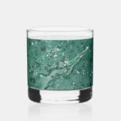 Verfijnd groen marmerglas whisky glas (Links)