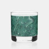 Verfijnd groen marmerglas whisky glas (Rechts)