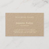 Verfijnd handgeschreven manuscript Atractief Uniek Visitekaartje (Achterkant)