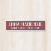 Verfijnd hangend Bord voor naam deurteken Deurbordje (Voorkant)