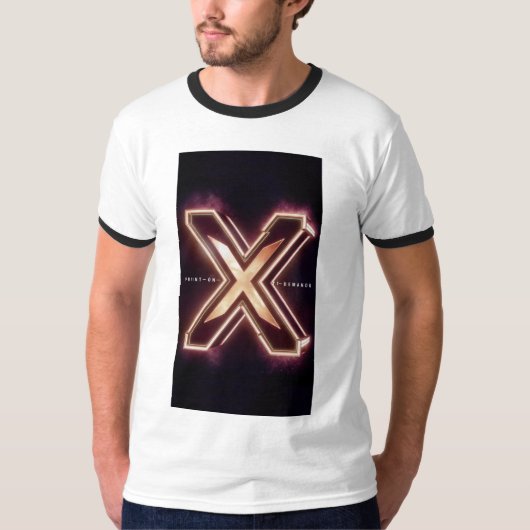 "Verfijnd: het T-shirt van de handtekening 'X' (Voorkant)