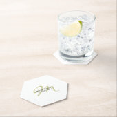 Verfijnd Initiaal van het Monogram van het Manuscr Kartonnen Onderzetters (Insitu)