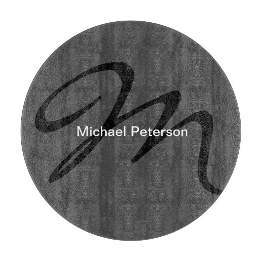 Verfijnd Initiaal van het Monogram van het Manuscr Snijplank (Voorkant)