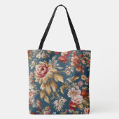 Verfijnd Italiaans mooi bloemenontwerp Tote Bag (Achterkant)