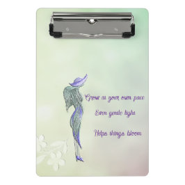 Verfijnd kalm spiraalnotitieboek mini klembord