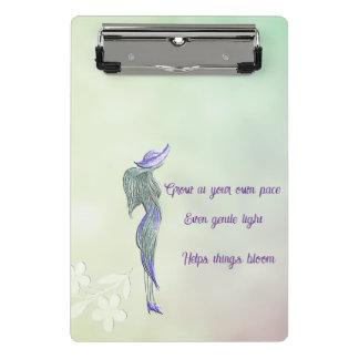 Verfijnd kalm spiraalnotitieboek mini klembord