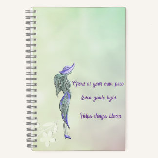 Verfijnd kalm spiraalnotitieboek notitieboek