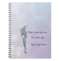 Verfijnd kalm spiraalnotitieboek