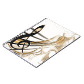 Verfijnd klassiek ontwerp accessoire voor muziekbl notitieboek (Linkerzijde)