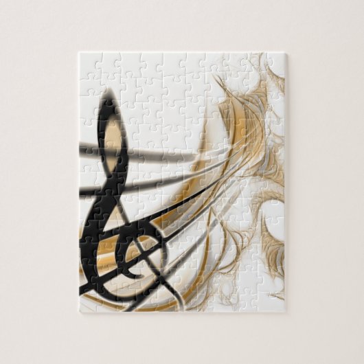 Verfijnd klassiek ontwerp voor muziekbladen access legpuzzel (Verticaal)