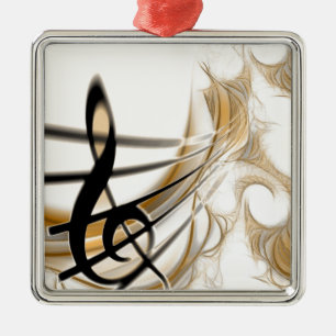 Verfijnd klassiek ontwerp voor muziekbladen access metalen ornament