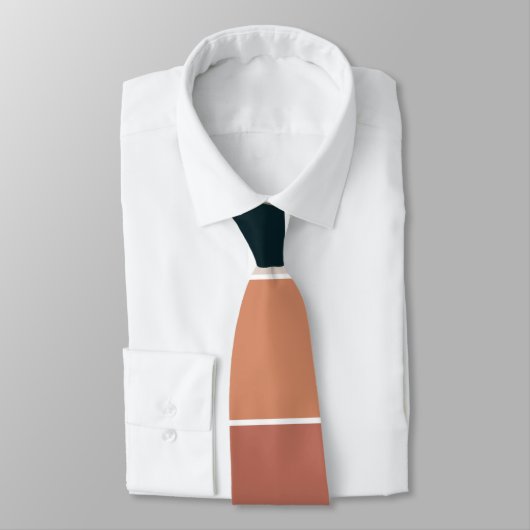 Verfijnd kleurenblok in blauw, groen en roze stropdas (Gebonden)