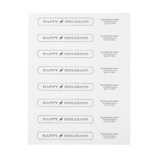 Verfijnd Label vakantiewrak etiket (Vel)