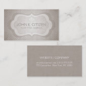 Verfijnd licht Visitekaartje (Voorkant / Achterkant)