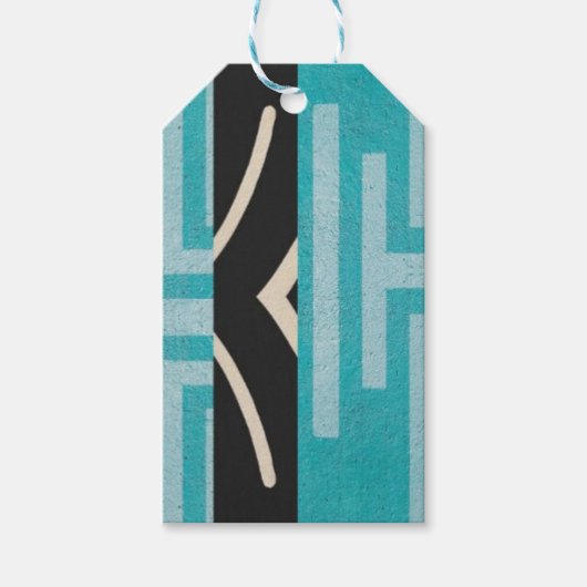 Verfijnd Luxe Afrikaans Caribisch Eiland Cadeaulabel (Voorkant)