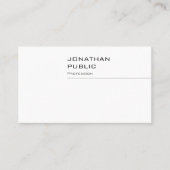 Verfijnd minimalistisch design met hoge beeldkwali visitekaartje (Voorkant)