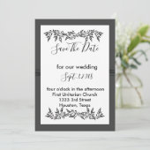 VERFIJND MODERN bewaar de datum Kaart (Staand voorkant)