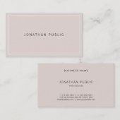 Verfijnd modern, eenvoudig design, professioneel visitekaartje (Voorkant / Achterkant)