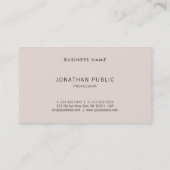 Verfijnd modern, eenvoudig design, professioneel visitekaartje (Achterkant)