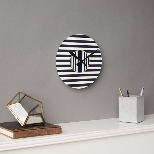 Verfijnd modern elegant ronde klok (Kantoor)