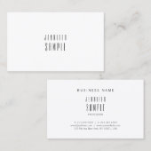 Verfijnd modern, modern, minimalistisch design, he visitekaartje (Voorkant / Achterkant)