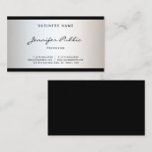 Verfijnd modern, modern, minimalistisch design, st visitekaartje (Voorkant / Achterkant)