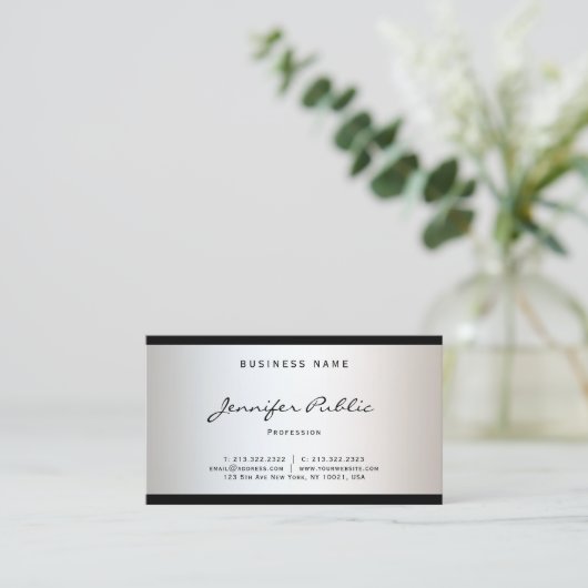 Verfijnd modern, modern, minimalistisch design, st visitekaartje (Staand voorkant)