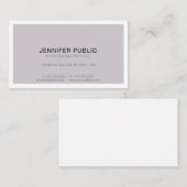 Verfijnd Modern Professioneel Ontwerp Eenvoudig Visitekaartje (Voorkant / Achterkant)