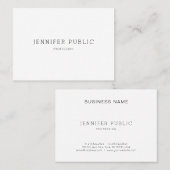 Verfijnd, modern, schoon ontwerp, modern, tonend d visitekaartje (Voorkant / Achterkant)