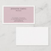 Verfijnd, modern, stijlvol design met hoge beeldkw visitekaartje (Voorkant / Achterkant)