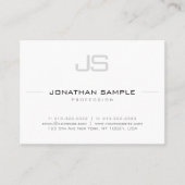 Verfijnd Monogram met vloeiend design Visitekaartje (Voorkant)