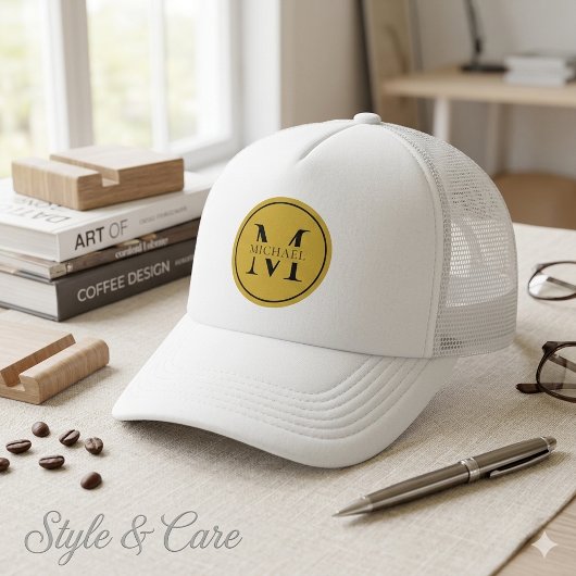 Verfijnd Monogram Stijlvolle Trucker Hoed Pet